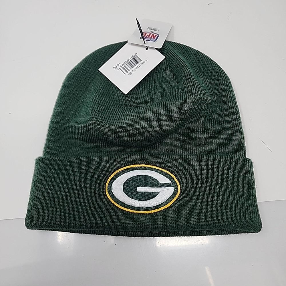 NFL TEAM HEADWEAR GREEN BAY PACKERS BEANIE KNIT STOCKING CAP *New/Defects*